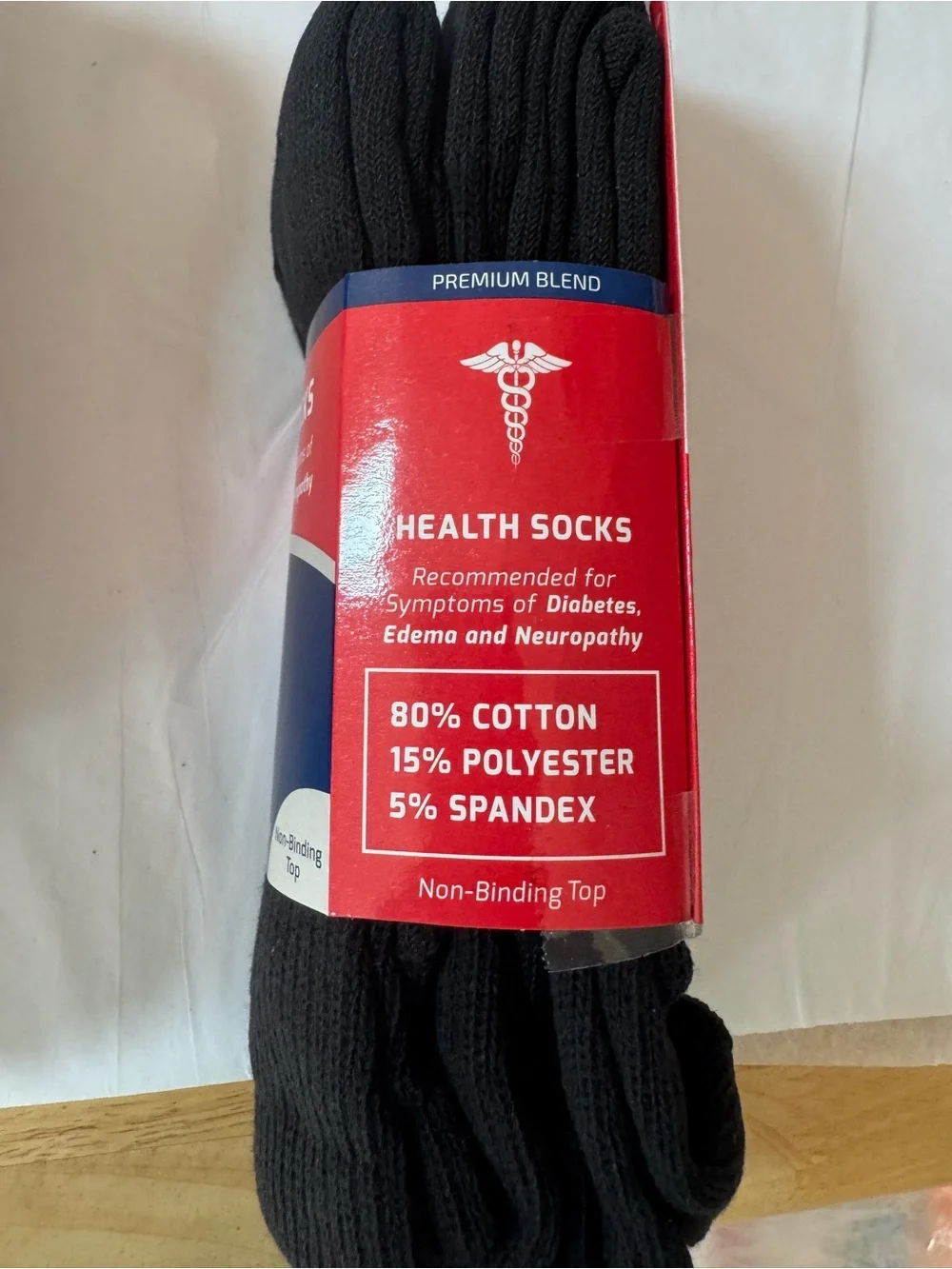 Premium Black Health Socks - NEW 3 Pack